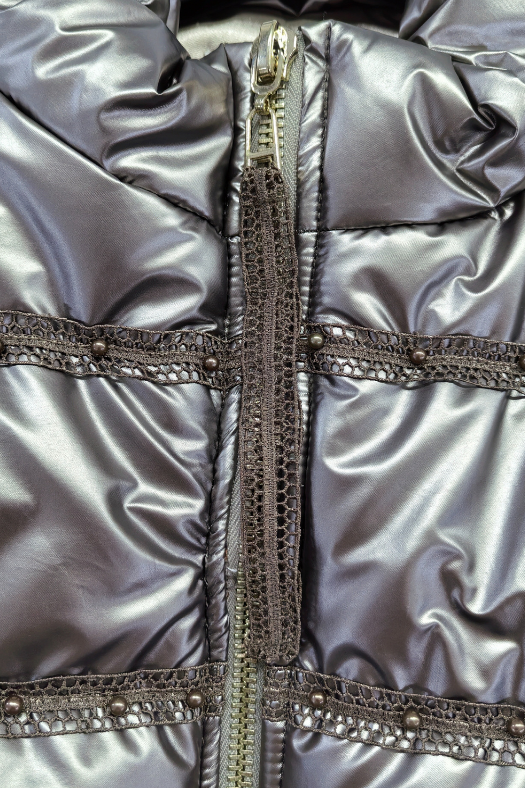 Zerina Boncuk Detaylı İşlemeli Mont Yelek Eşofman Takımı