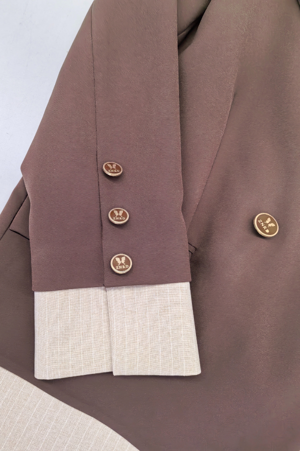 Çizgili Garnili Ceket