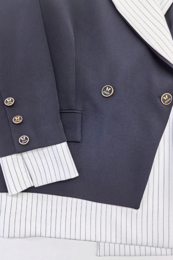 Çizgili Garnili Ceket