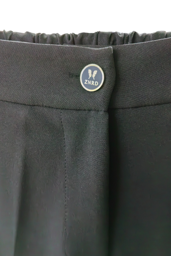 Zerina Tek Pileli Siyah Pantolon