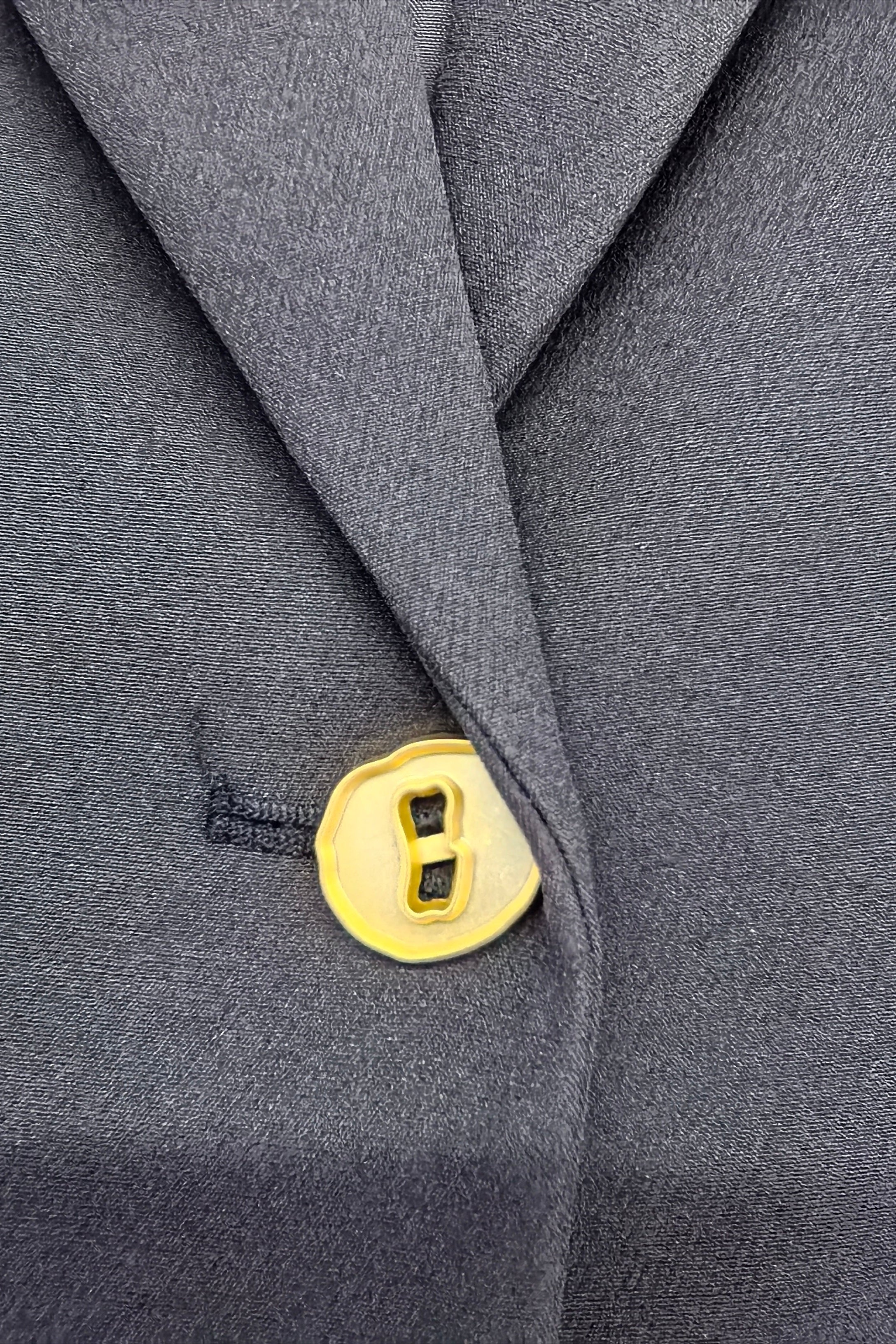 Zerina Gold Düğme Detaylı Blazer Ceket