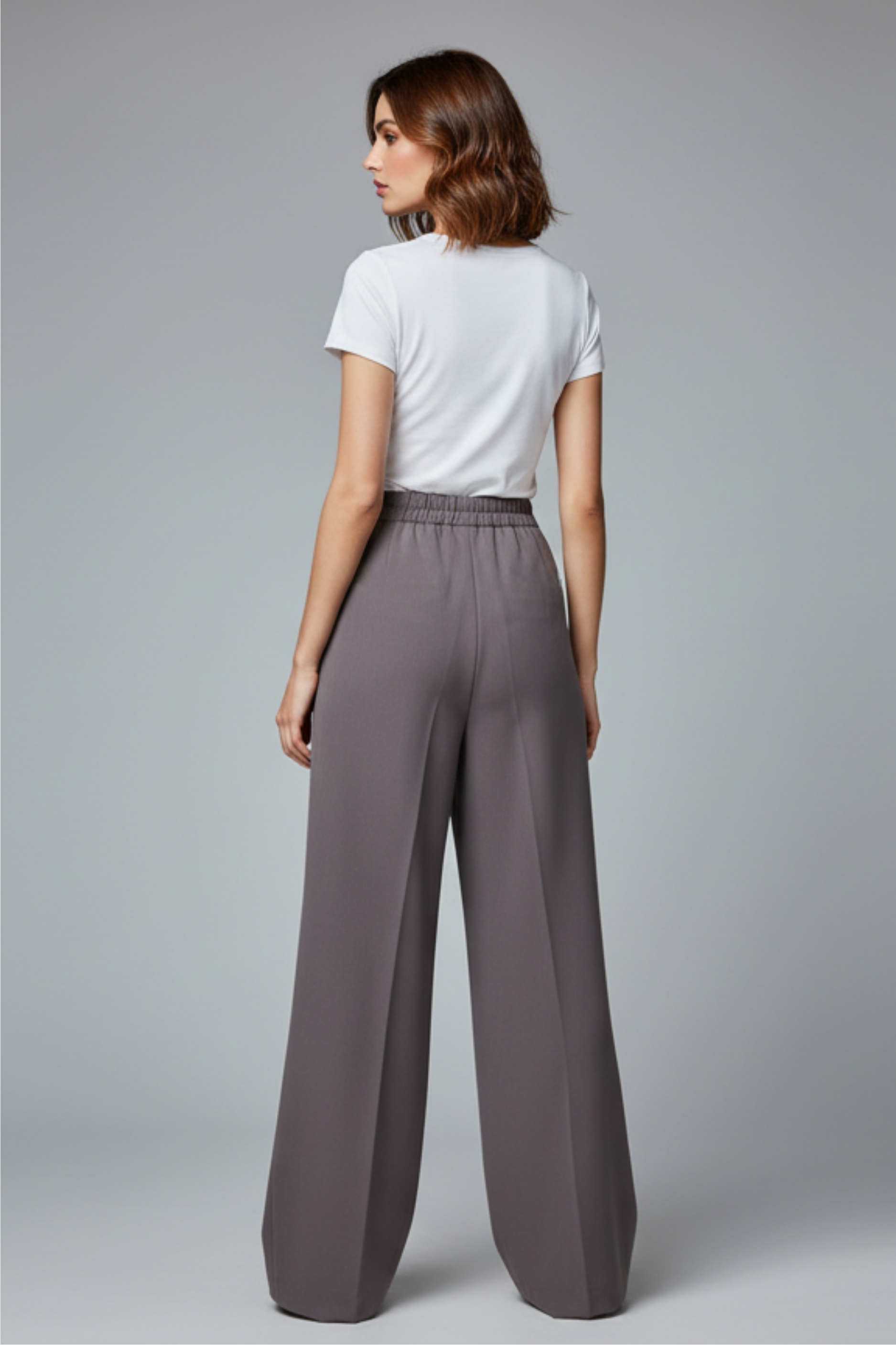 Zerina Çift Pileli Vizon Pantolon