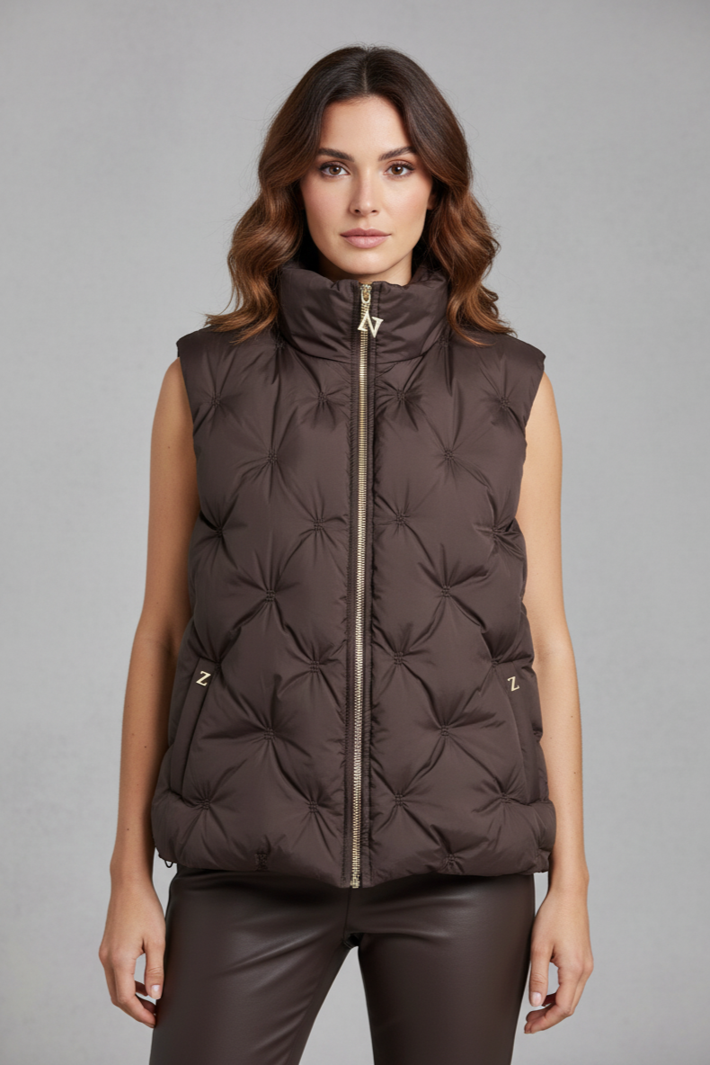 Zerina Büzgü Detaylı Mont Yelek