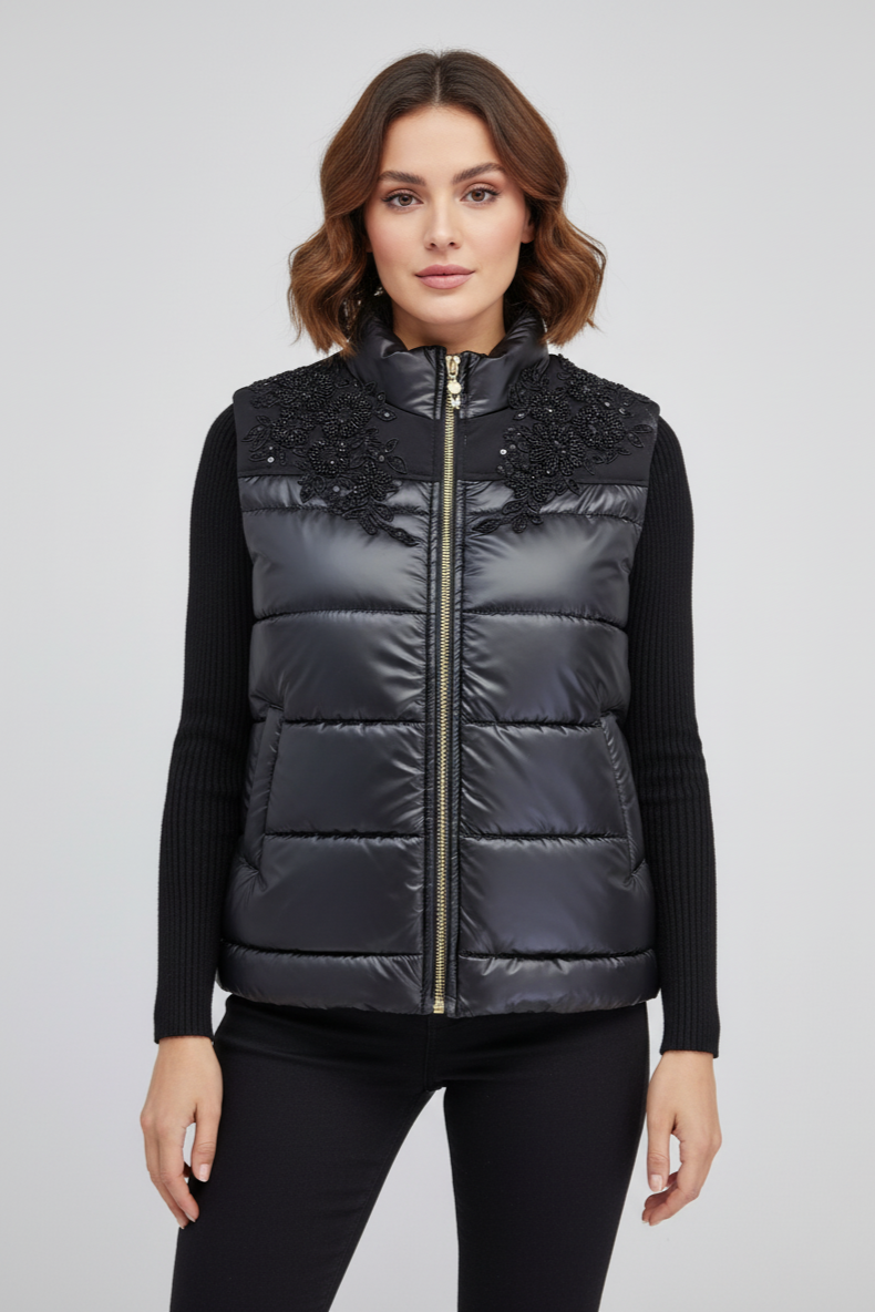 Zerina İşlemeli Mont Yelek