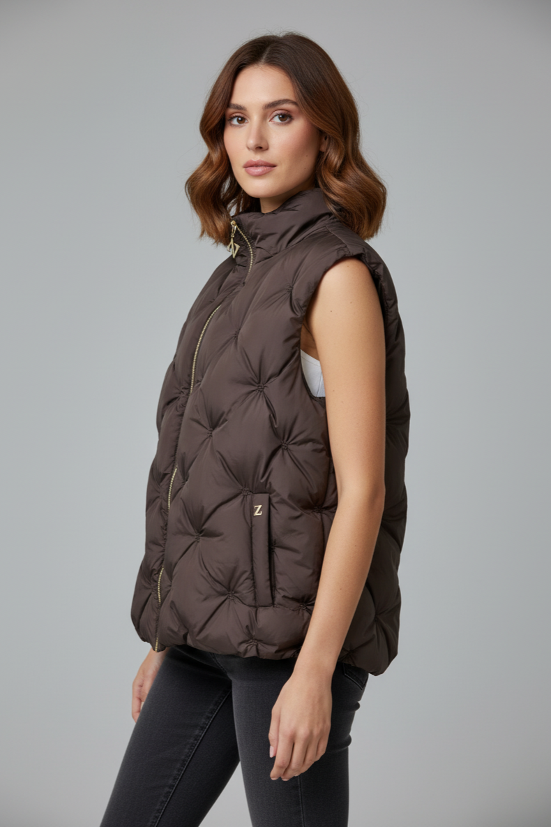 Zerina Büzgü Detaylı Mont Yelek