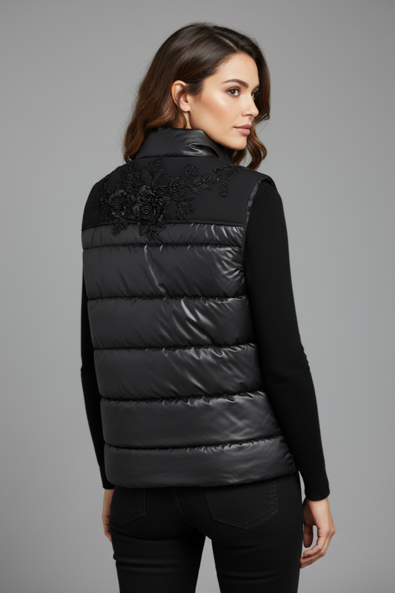 Zerina İşlemeli Mont Yelek