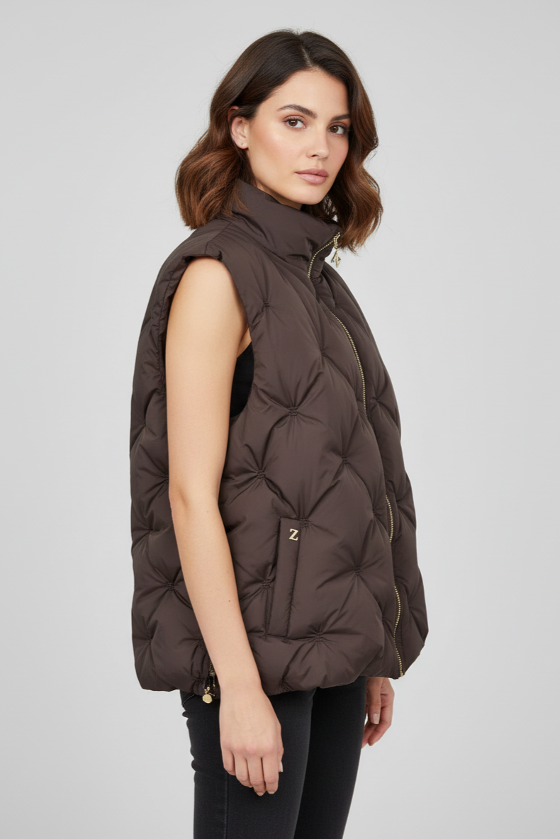 Zerina Büzgü Detaylı Mont Yelek