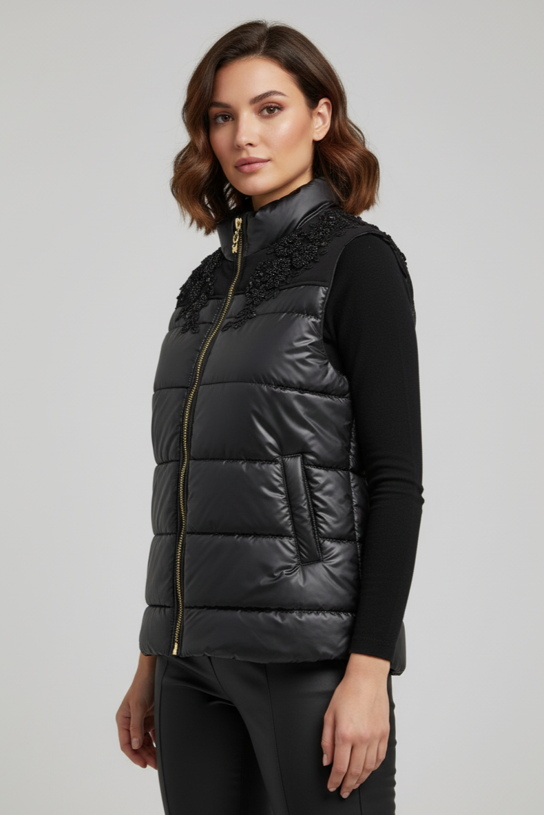 Zerina İşlemeli Mont Yelek